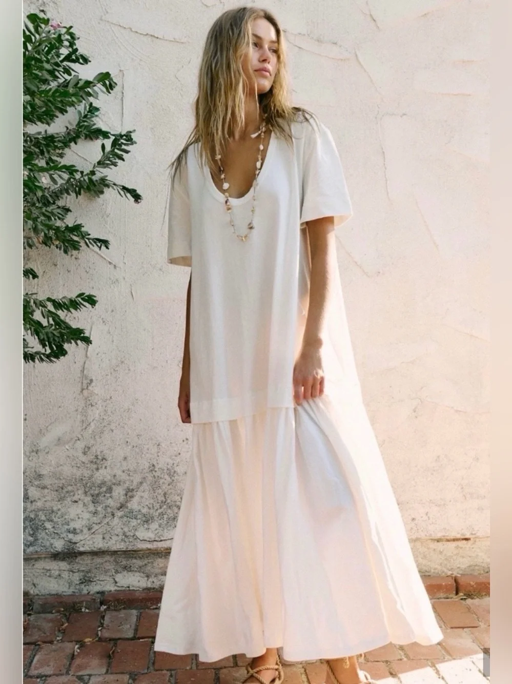 Free People Herron Drop Waist Maxi Dress. XS